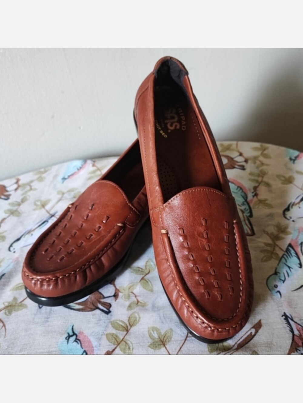SAS Weave Slip On Loafer Chestnut Tripad Comfort Brand New Size 8N